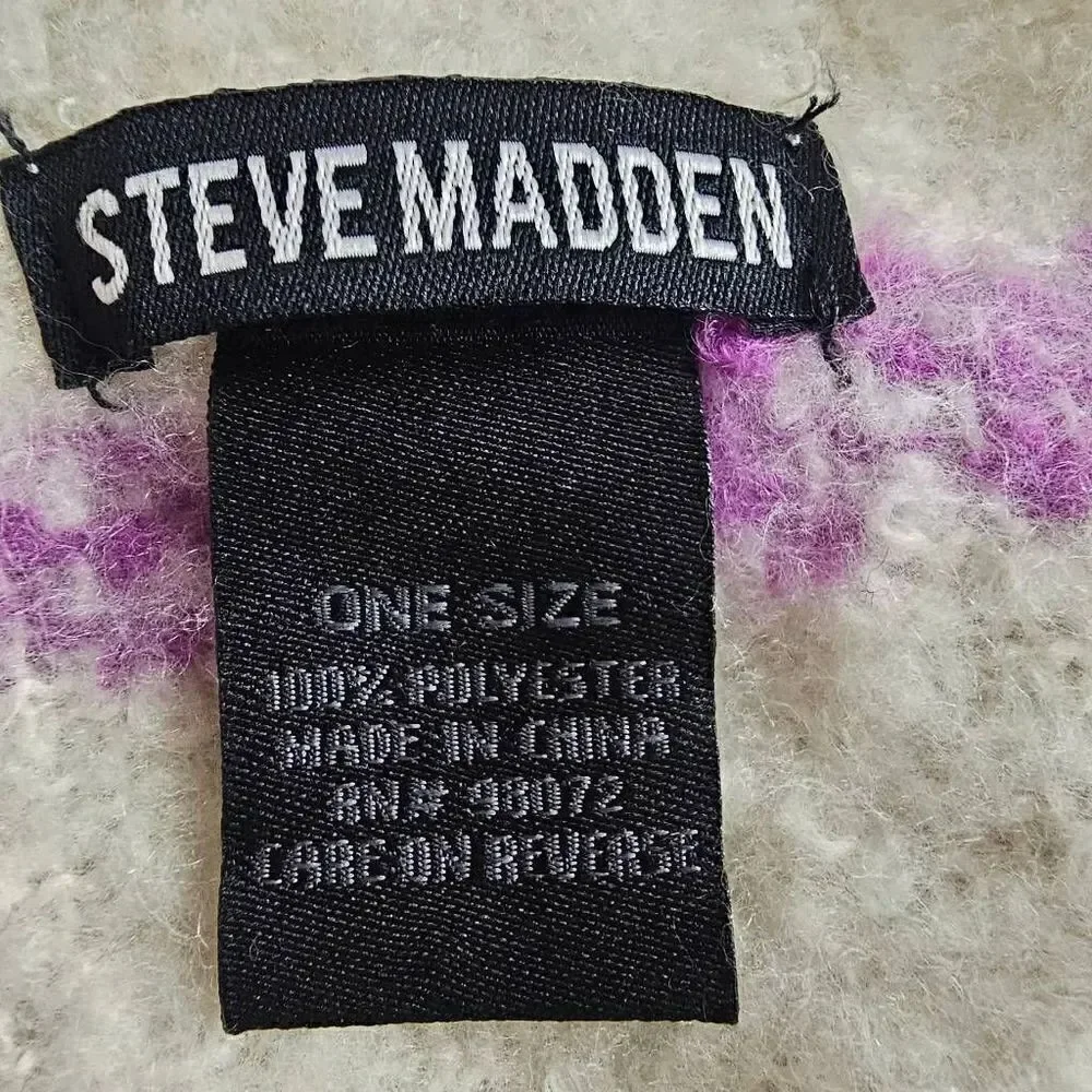 Steve madden multicolor textures scarf soft 78X21